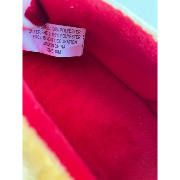 Kids S/M CHRISTMAS SHOPPE dog with mistletoe indoor slip-on slippers - Picture 3 of 5